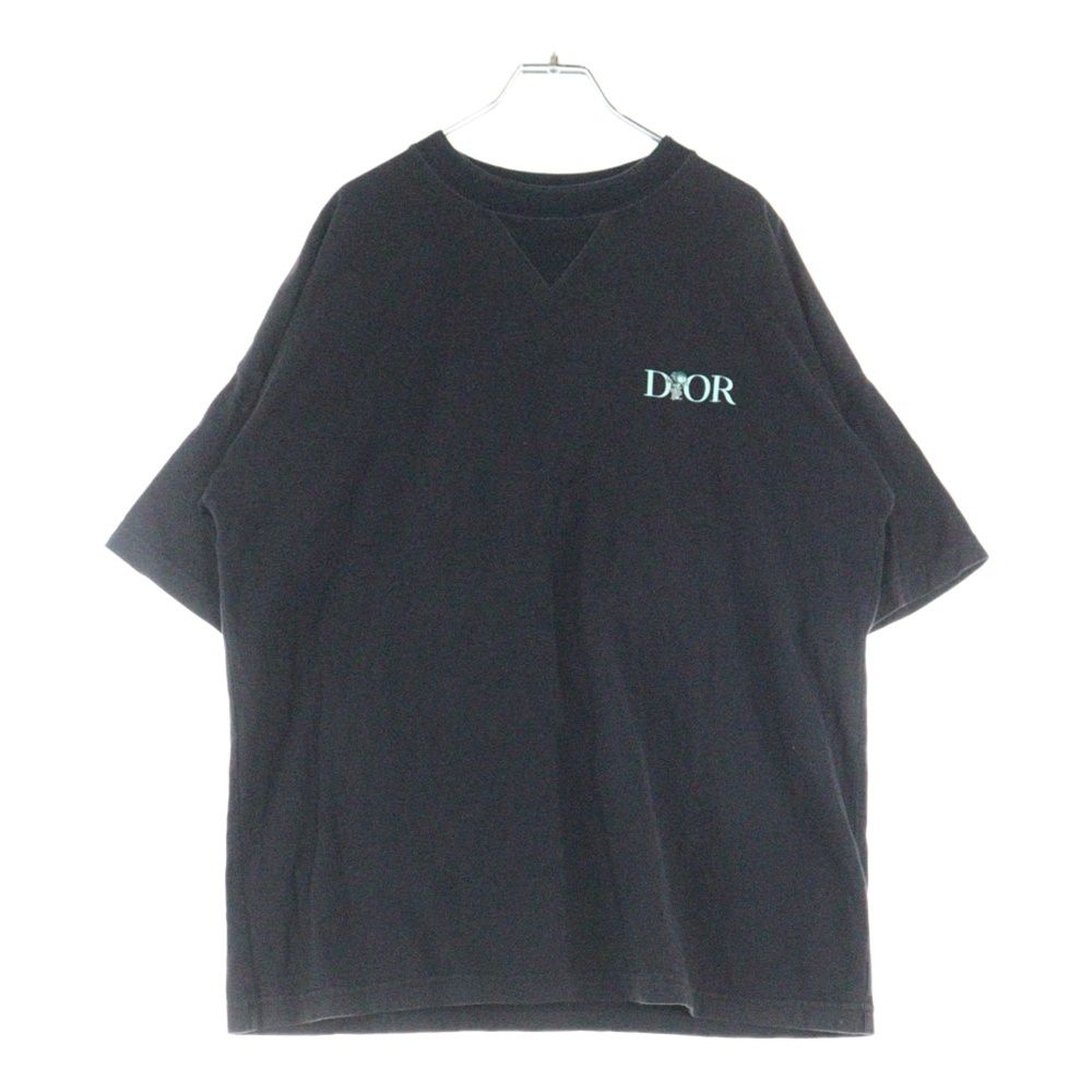 DIOR (ディオール) 22AW バックフラワー刺繍 ロゴプリント クルー