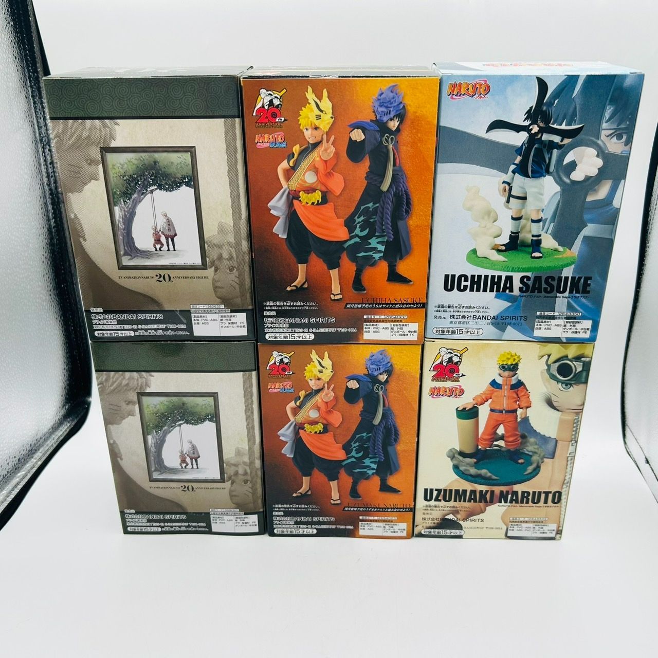 NARUTO 20th Aniversary うずまきナルト うちはサスケ フィギュア 6体