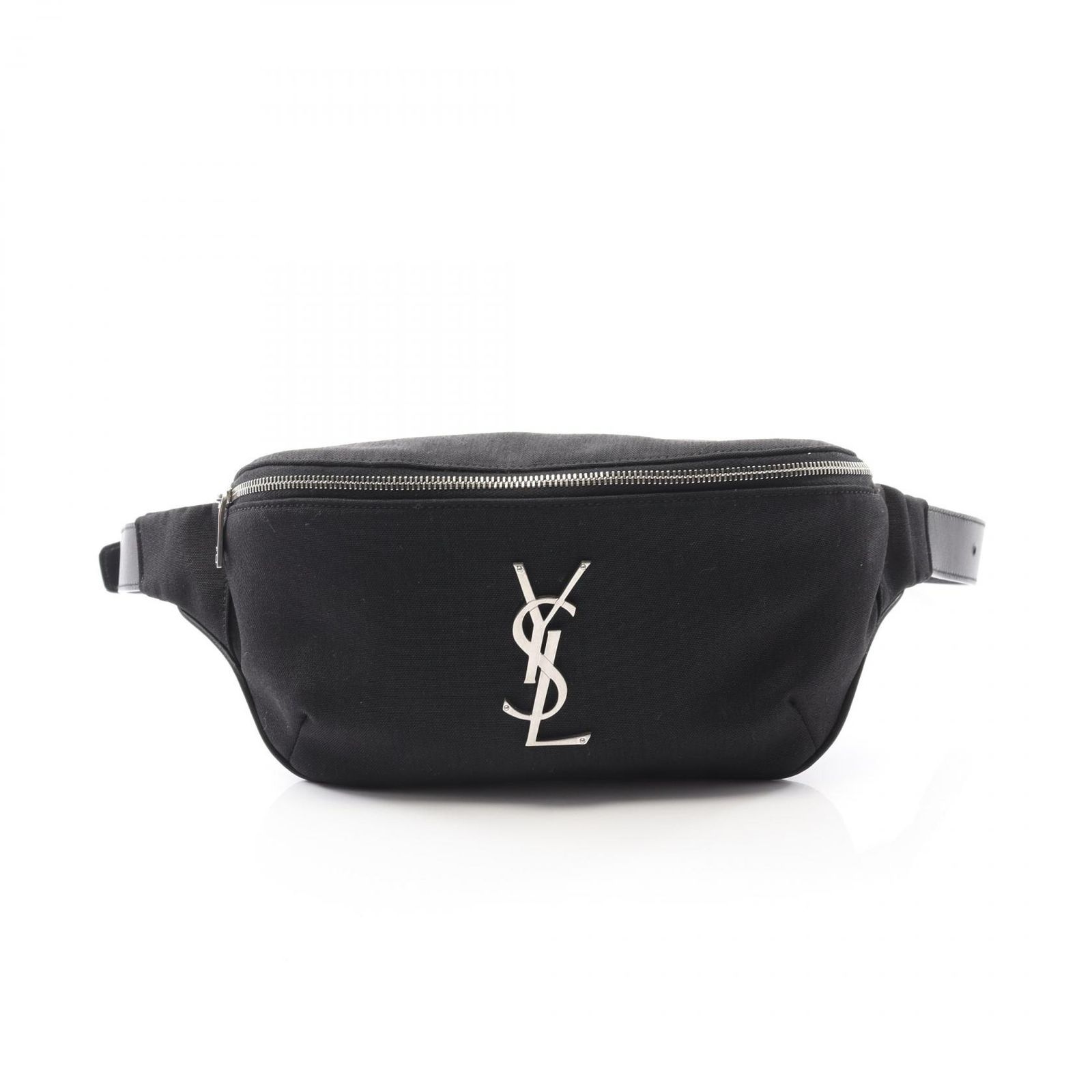 サンローランパリ SAINT LAURENT PARIS ウエストバッグ ボディバッグ YSLロゴ PLB590076 ブラック キャンバス レザー クラシックモノグラム ベルトバッグ ユニセックス
