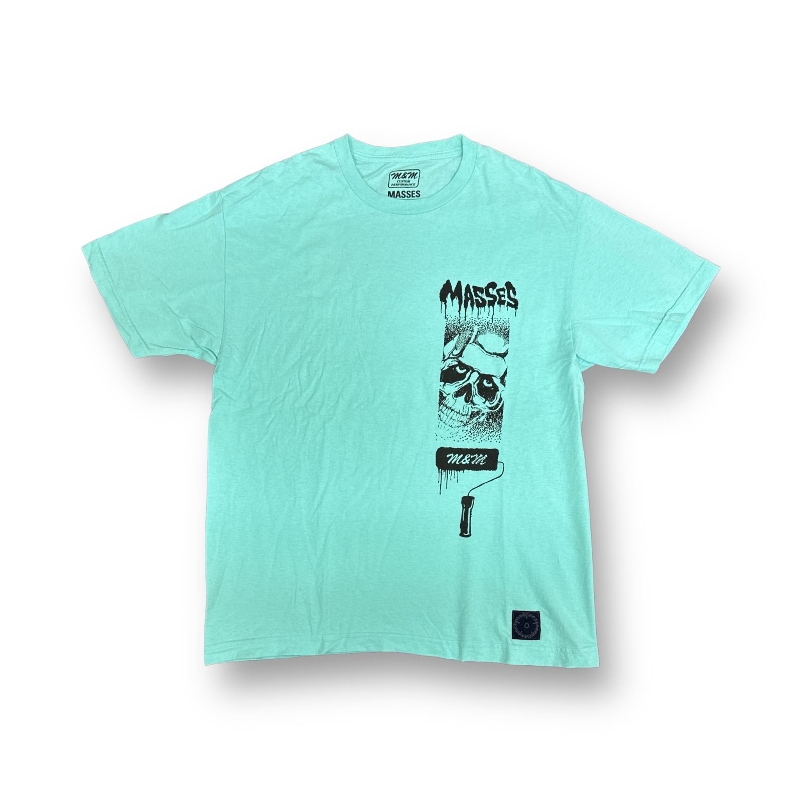 定価7700円 M&M × MASSES T-Shirt ROLLAR コラボ プリント Tシャツ 