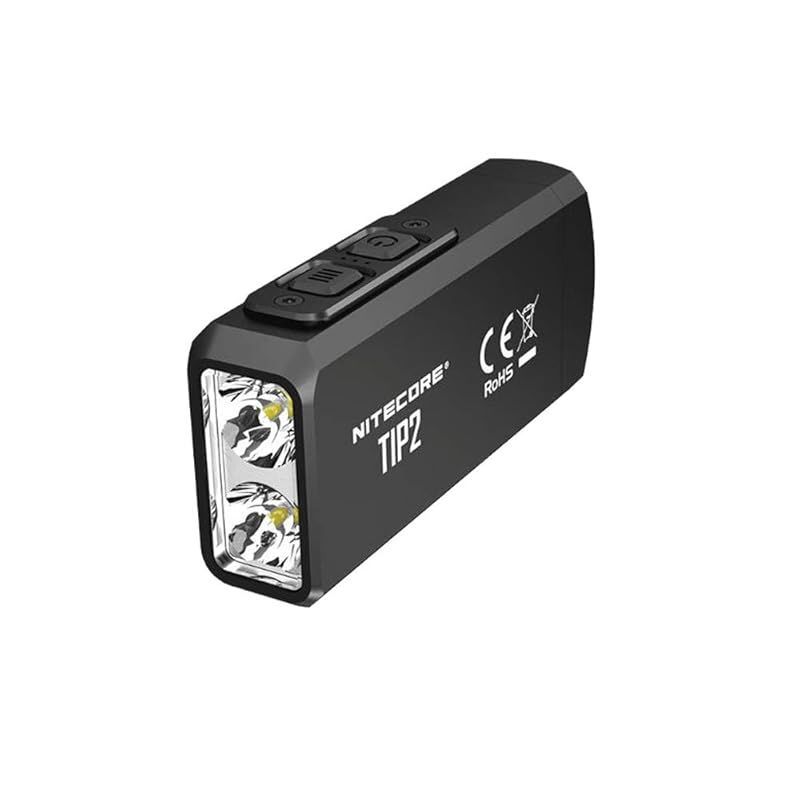 【新着商品】NITECORE TIP2 充電式 ミニ LED 懐中電灯 キーライト 720ルーメン ブラック コンパクト / 5モード切替 平型キーライト 0