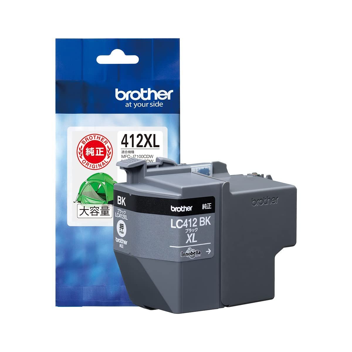 ブラザー工業 Brother Industries ブラザー純正 インクカートリッジブラック 大容量 LC412XLBK対応型番 MFC-J7300CDW MFC-J7100CDW他