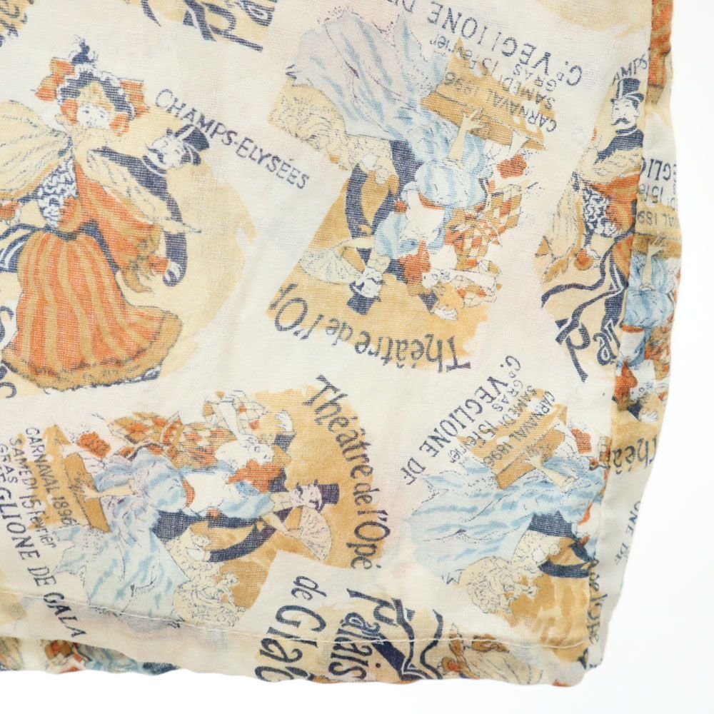 oui 70s 総柄 長袖 シャツ XL アイボリー系 オールド ヴィンテージ メンズ oui 70s 総柄 長袖 シャツ XL アイボリー系 oui オールド ヴィンテージ