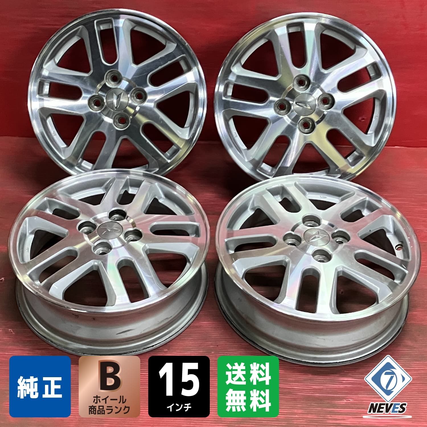 ホイール 15x4.5 45 100 4H ダイハツ LA152S ムーヴ純正 4本SET