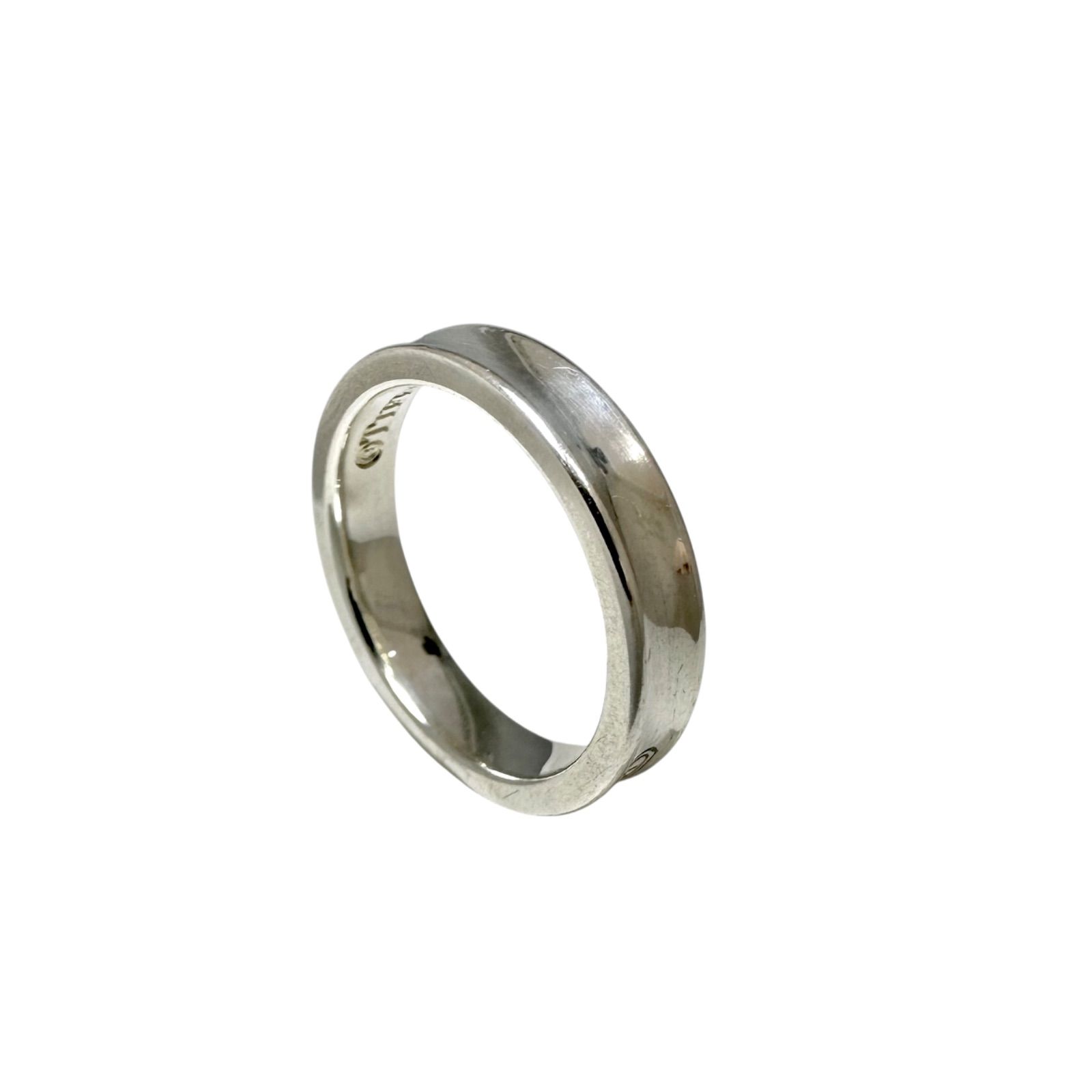 美品 TIFFANY＆Co. ティファニー 1837 ナロー リング SV925 Tiffany 1837 ティファニー 指輪 SV925 ナロー リング 8号