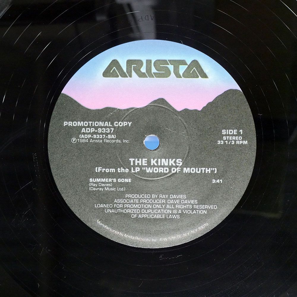米 - KINKS/SUMMERS GONE/ARISTA ADP9337 12 - メルカリ