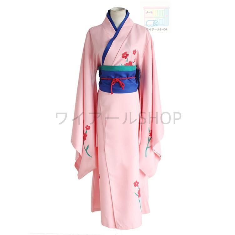 銀魂 志村妙 和服 浴衣 変装 仮装 コスプレ コスチューム cosplay 志村 妙 ぎんたま cosplay la302g3g3l5