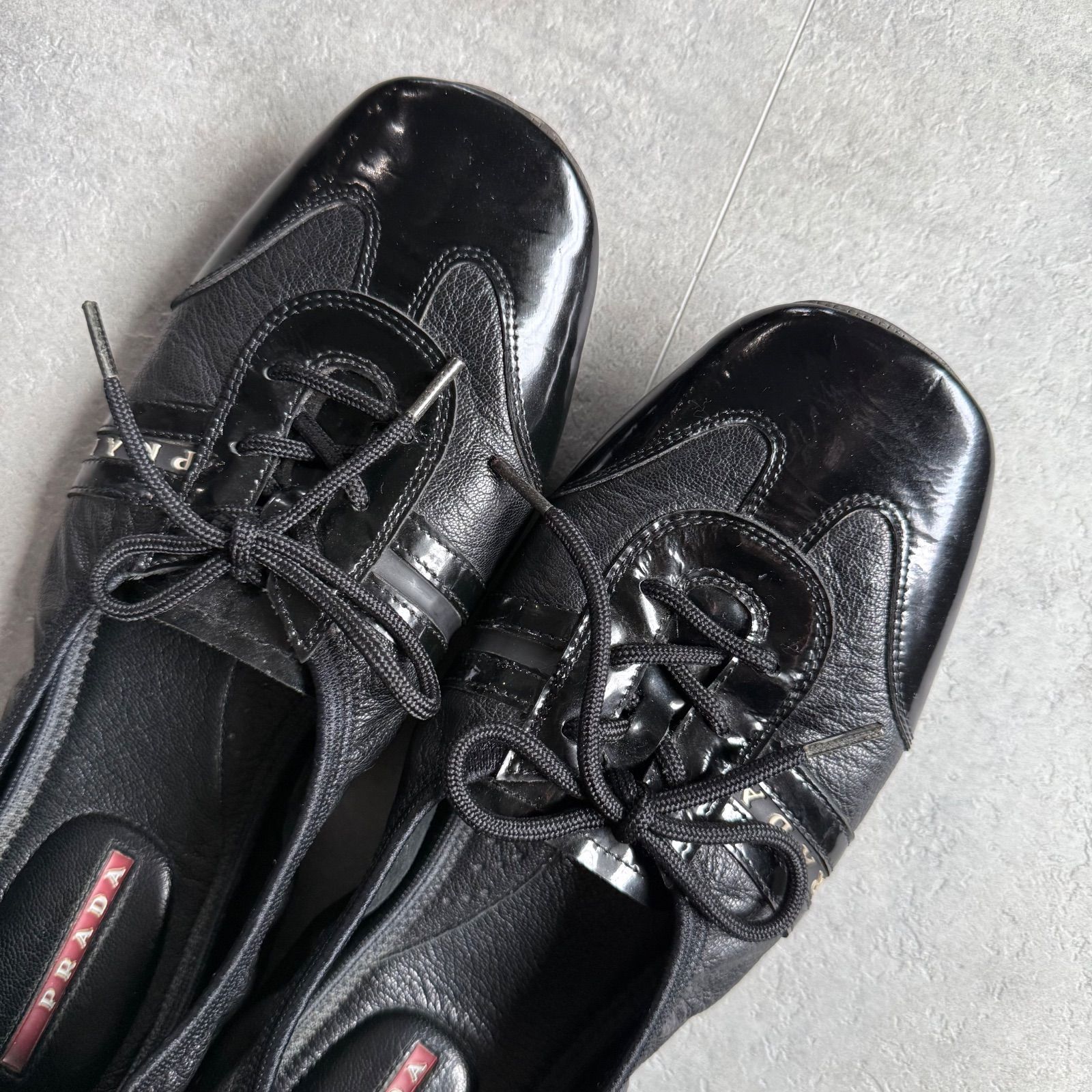 PRADA プラダ バレエシューズ フラットシューズパンプス ロゴ 40