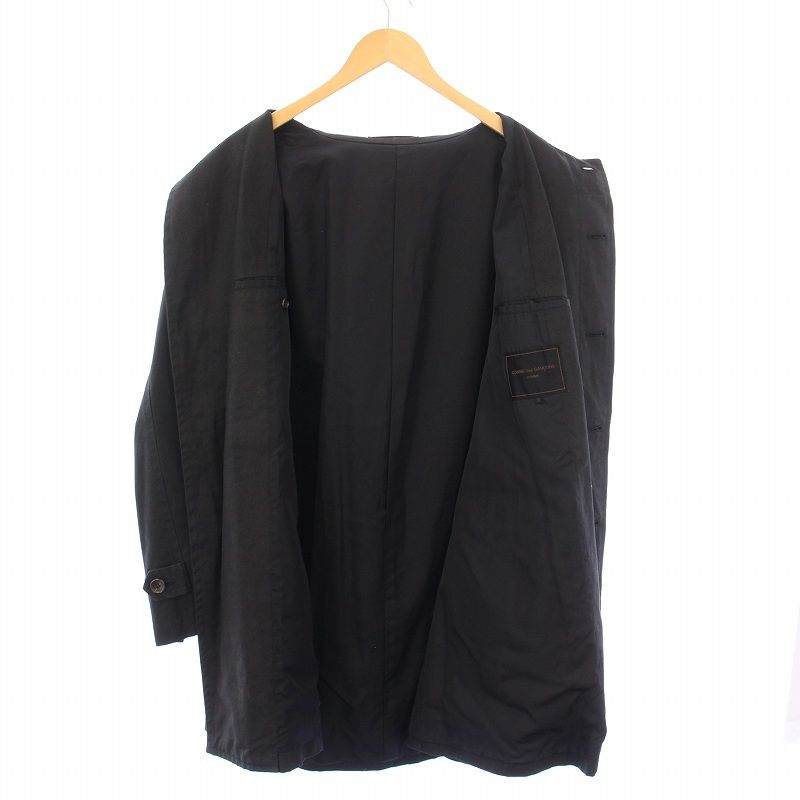 コムデギャルソンオム AD1998 ハーフコート ウール 黒 ブラック サイズM コムデギャルソンオム COMME des GARCONS HOMME 田中オム ステン