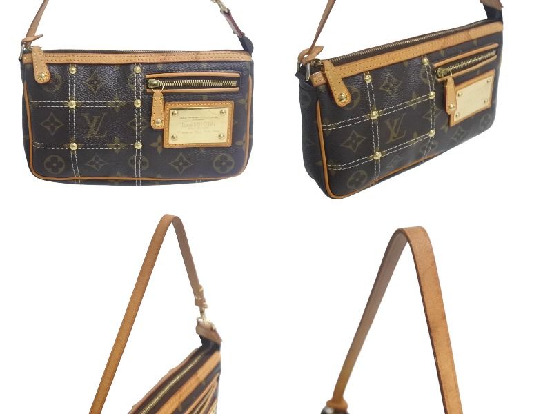 LOUIS VUITTON ルイヴィトン モノグラム リヴェット ポシェット アクセソワール ポーチ M40141 美品 中古 4c067791 -  メルカリ