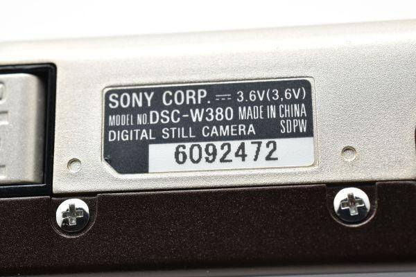 良品 ｜ SONY DSC-W380 ｜動作確認済・防湿庫保管 ｜K085 良品 ｜ SONY DSC-W380 ｜動作確認済・防湿庫保管 ｜K085 - メルカリ
