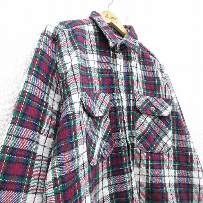 90s FIVEBROTHER 5BROTHER USA製ヴィンテージヘビーネル 90s FIVE