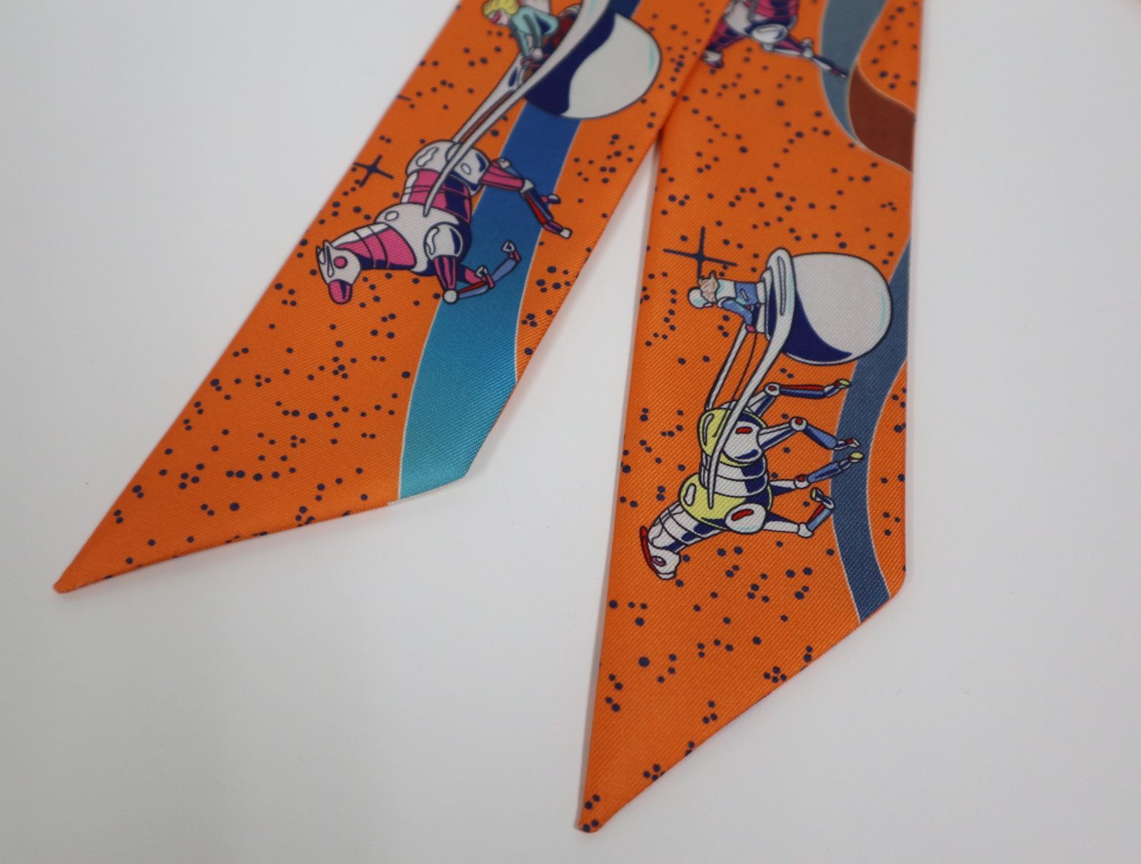 HERMES エルメス SPACE DERBY スペース ダービー ツイリー スカーフ  