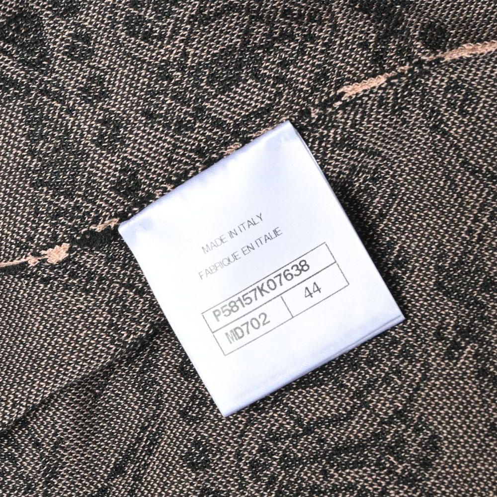 CHANEL 18C P58157K07638 ギリシャプリント ノースリーブ シルク混  