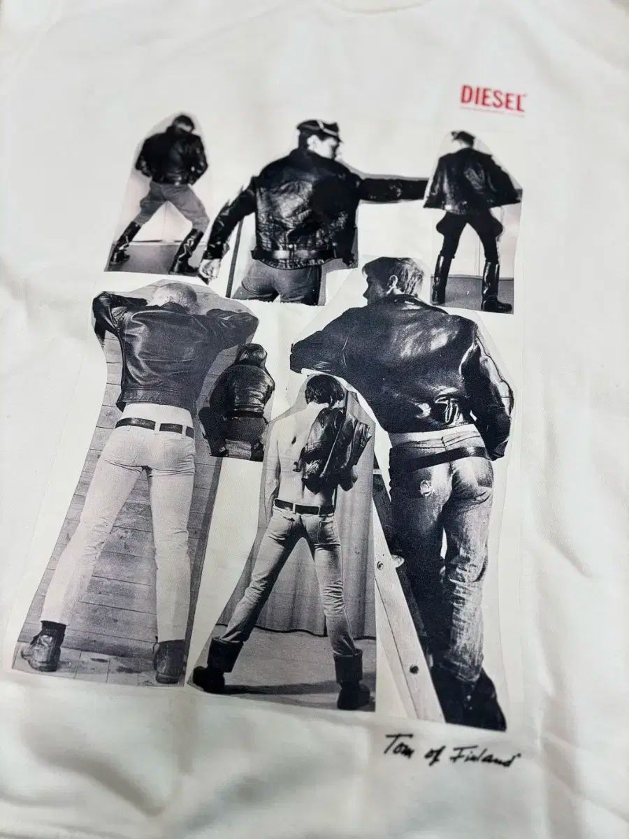 DIESEL ディーゼル 白 プリンティング トレーナー Tシャツ