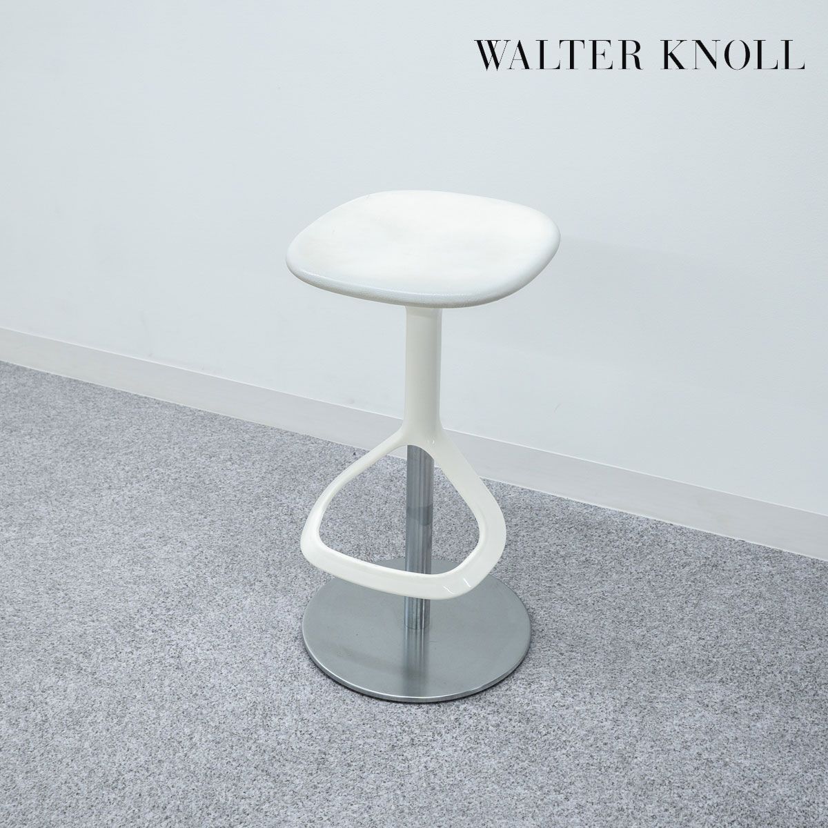 Walter Knoll ウォルターノル Lox Barstool ロックス バースツール カウンター チェア スウィベル レザー ホワイト ピアソン ロイド 定価29万 1