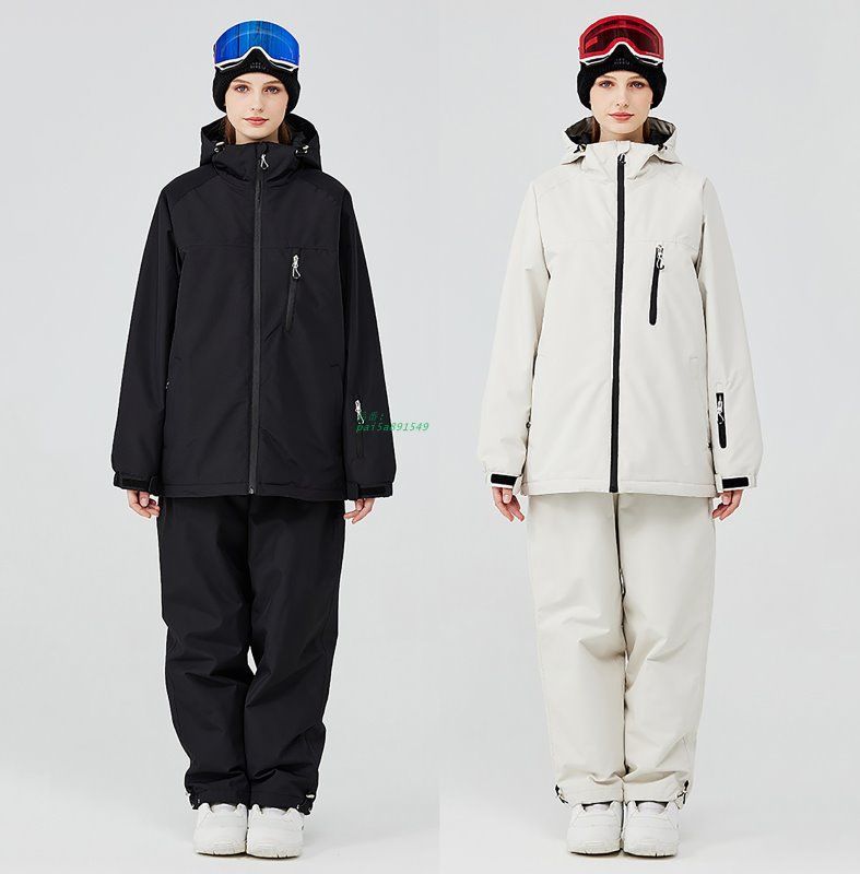 スキーウェア 上下セット メンズ レディース スノーボードウェア フード付き スポーツウェア パンツ ジャケット スノーウェア 雪遊び 防寒 スキー pai5a891549