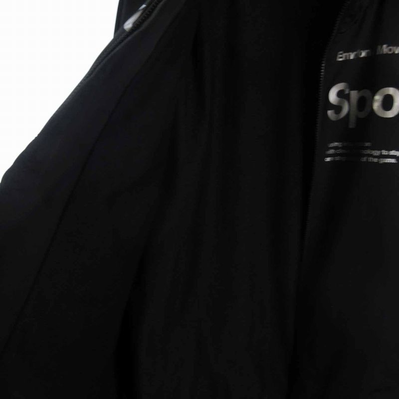 DESCENTE - デサント タグ付き ウィンドブレイカー パーカー ジップアップ 黒 L デサント DESCENTE タグ付き ウィンドブレイカー パーカー