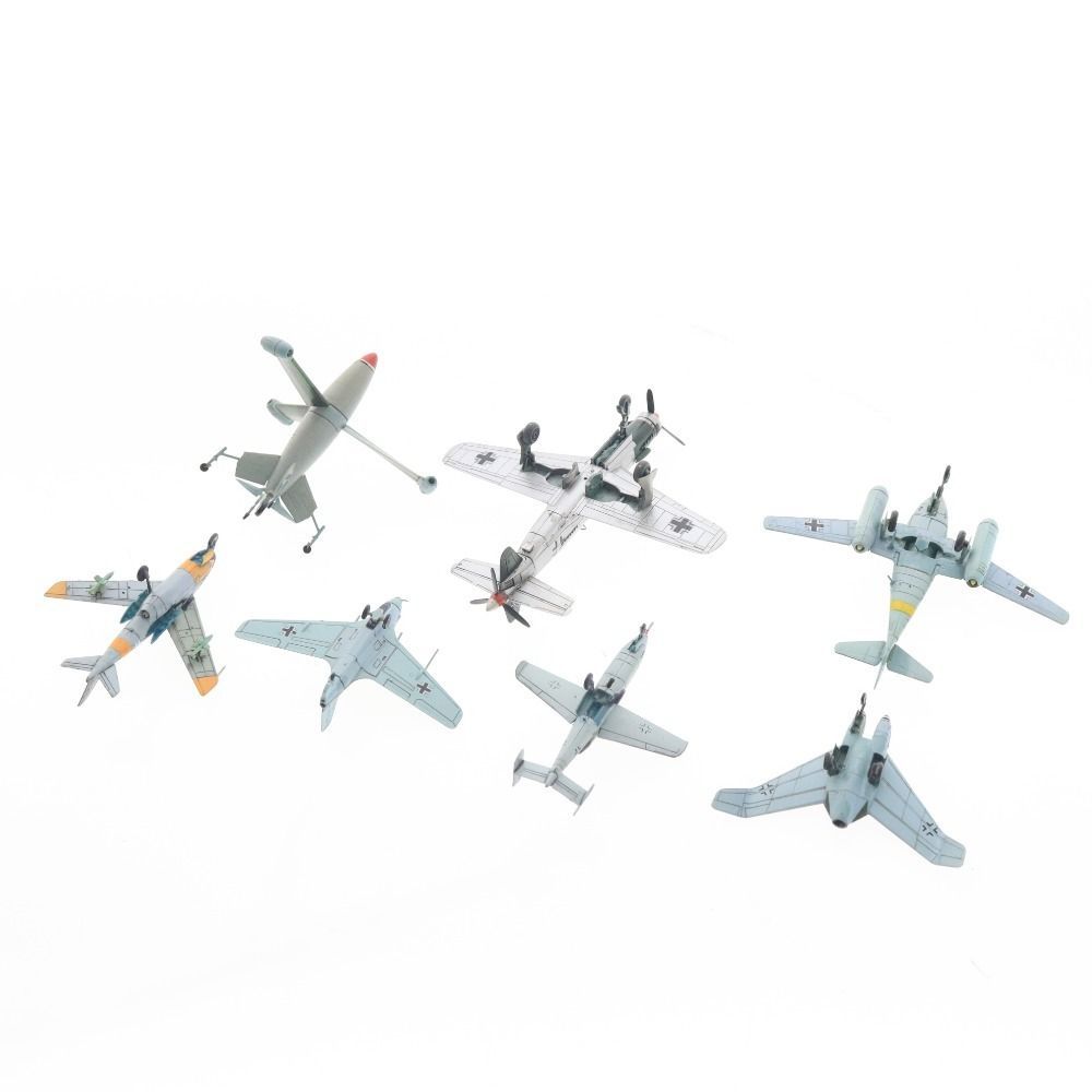 エフトイズ プラモデル 7点セット まとめ売り 1|144 ドイツ軍 戦闘機 HeP He162 Me163C MeP1101 Me262A Do335A フォッケウルフ 完成品