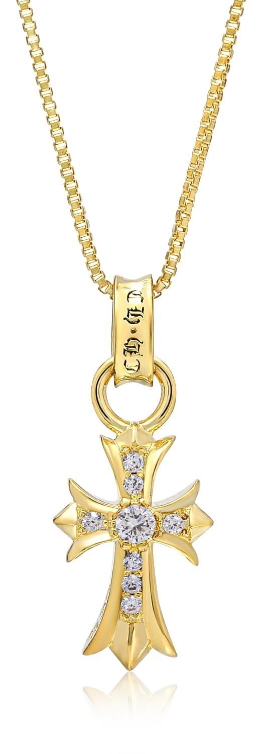 レディース メンズ 人気 ネックレス 金属アレルギー対応 クロス 十字架 アネージュ アクセサリー neige] サージカルステンレス [A ベネチアチェーン50cmフリーアジャスター付き