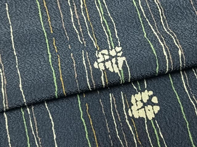 平和屋着物▽小紋　単衣　舞花文　洗える着物　AAAV2776fy 平和屋着物▽小紋 単衣 舞花文 洗える着物 AAAV2776fy - メルカリ