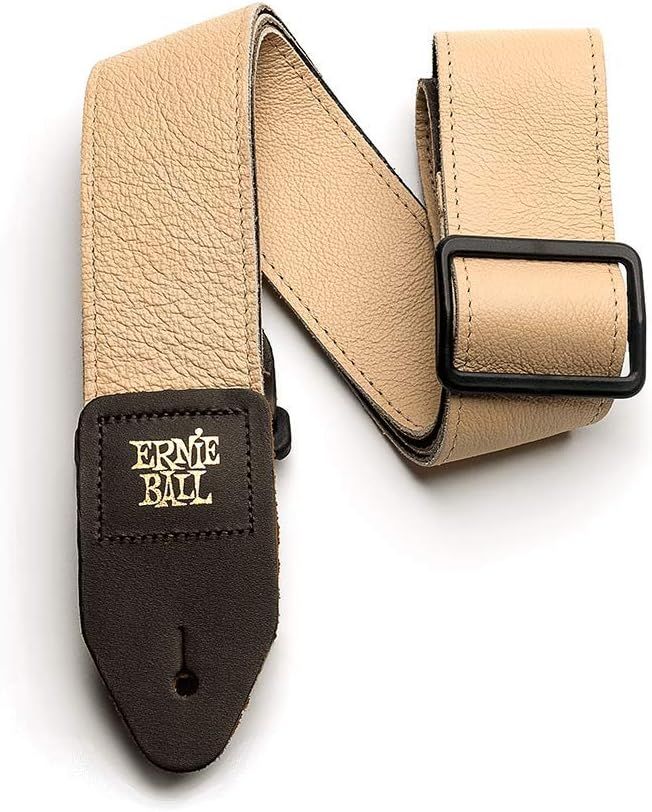 【正規品】 ERNIE BALL 4136 ギターストラップ ITALIAN LEATHER STRAP イタリアン・レザー・ストラップ タン