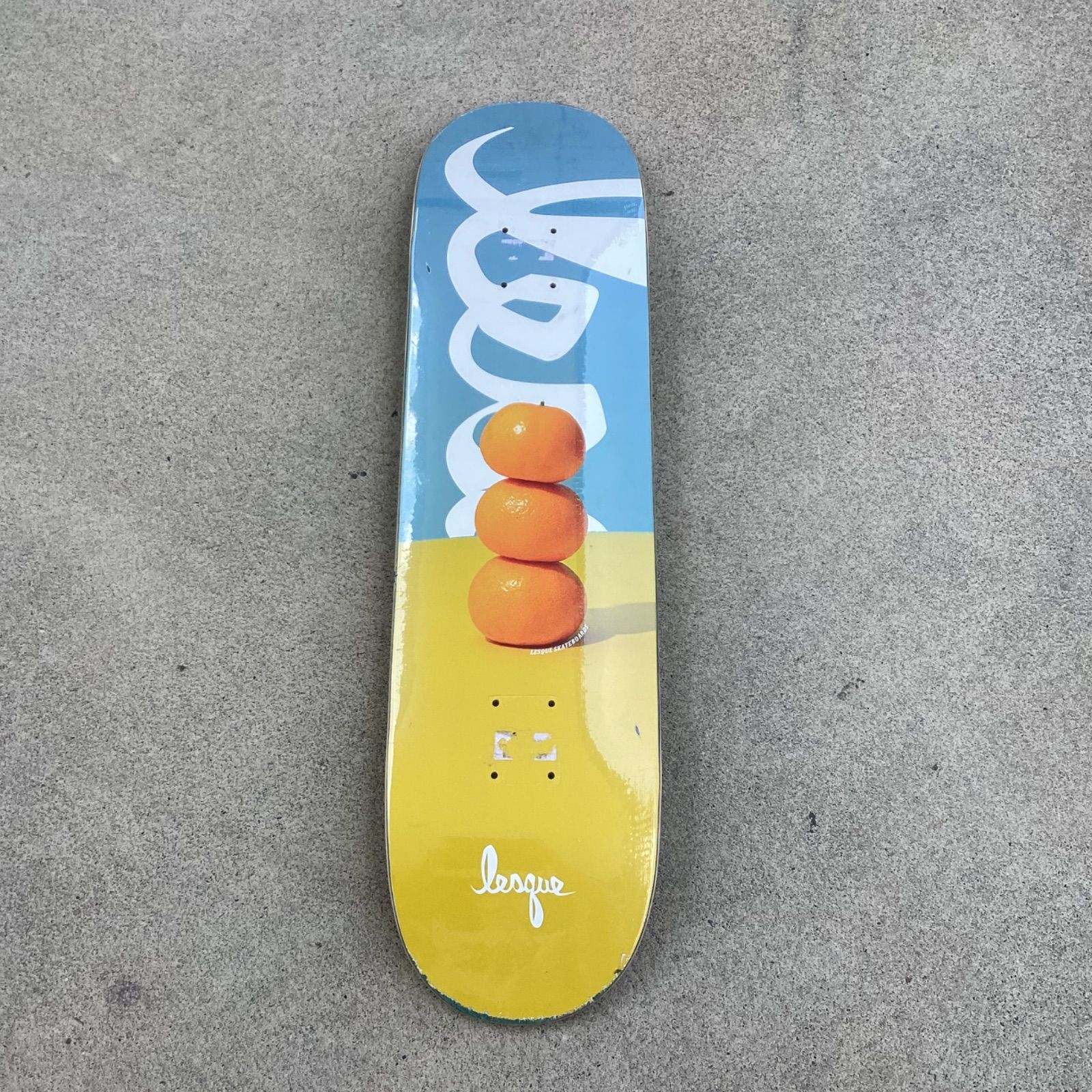 USED] LESQUE SKATEBOARDS ORANGE DECK 8.0 inch deckデッキ
