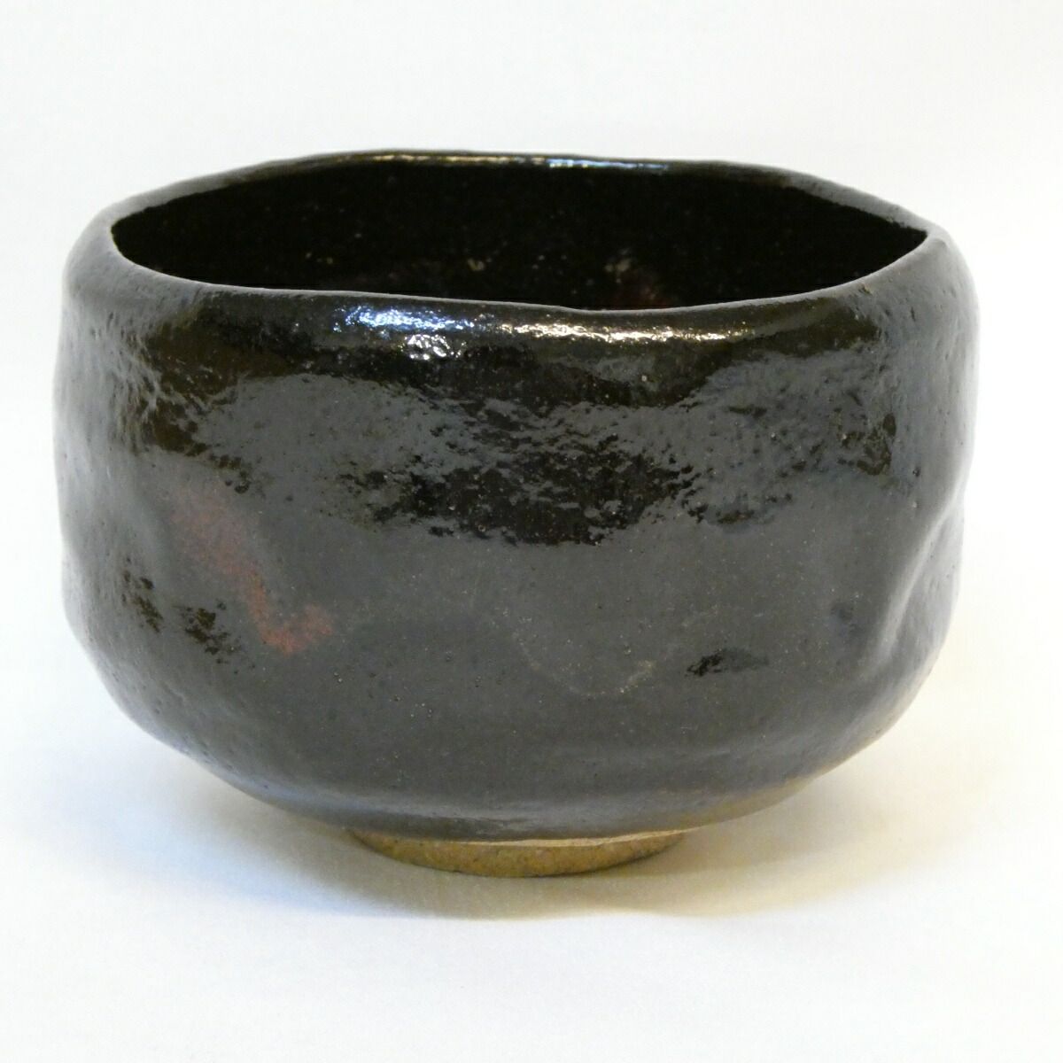 八事窯　中村道年　黒茶碗 八事窯 中村道年 黒茶碗 数印