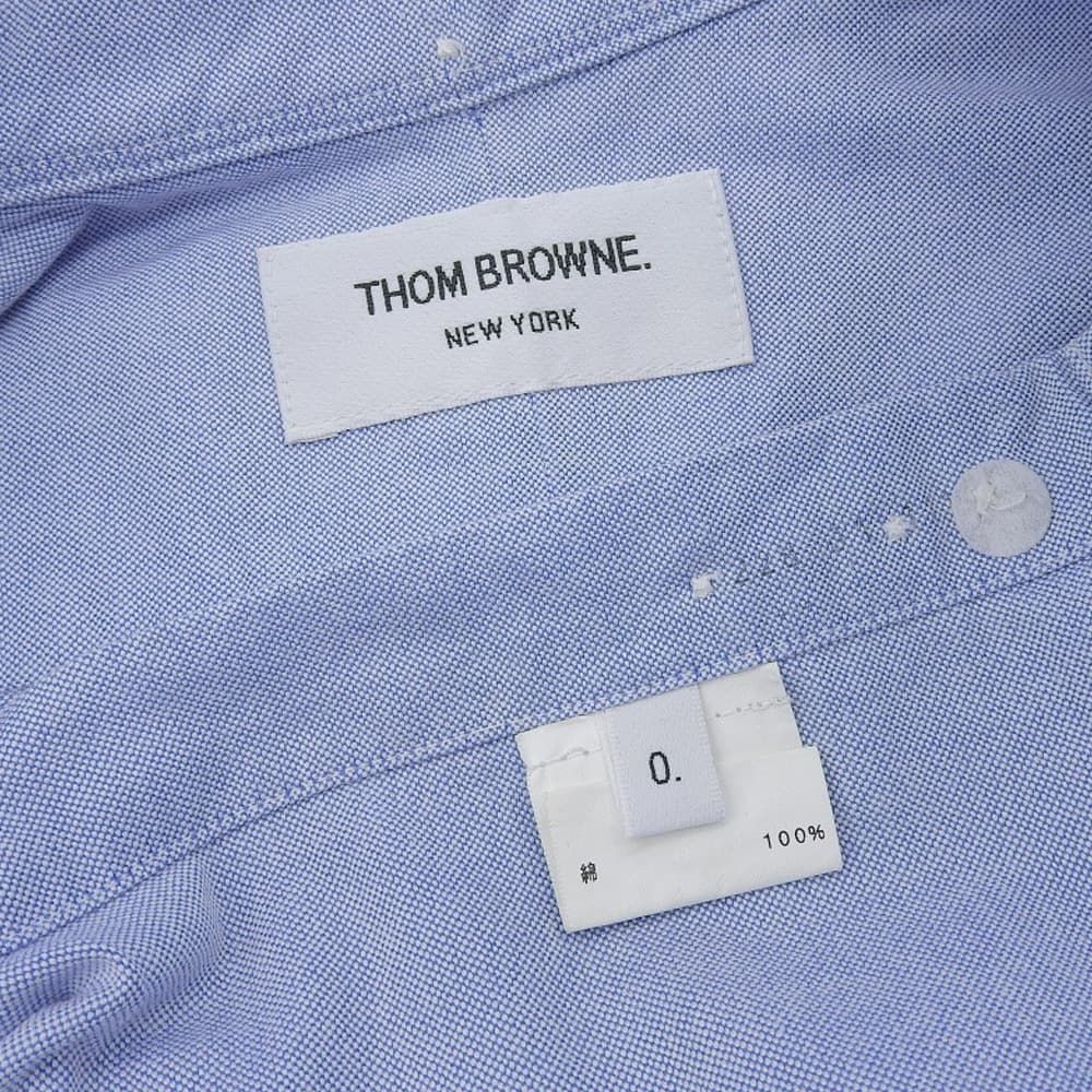 超美品 トムブラウン THOM BROWNE 現行タグ 厚手コットン ボタンダウン 