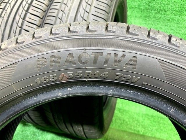 YELLOWHAT サマー イエローハット プラクティバBP01 165 55R14 4本 5ミリ 2021年 TRITUETUBI_COM