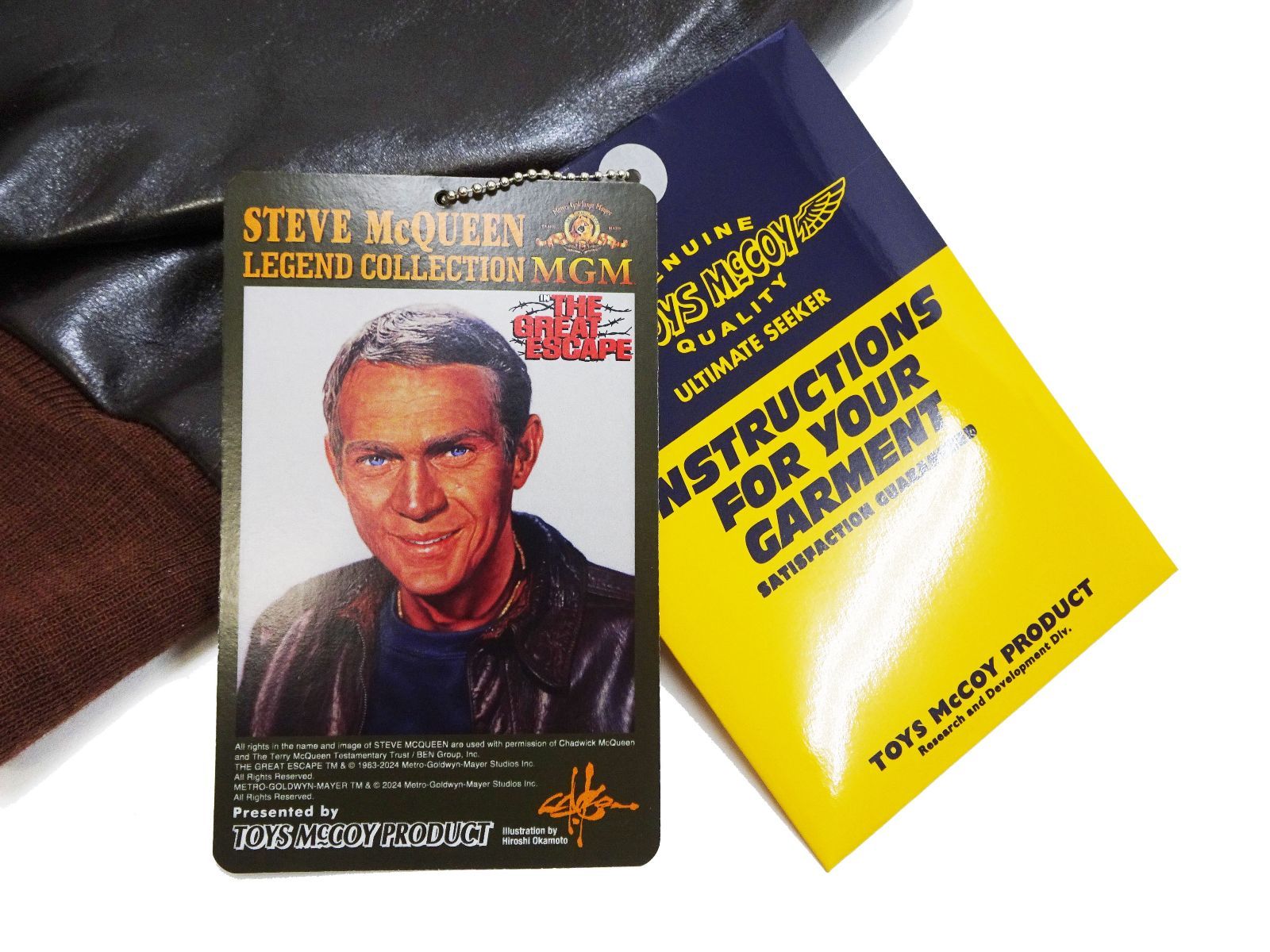 TMJ2412 (38~42)トイズマッコイ Toys McCOY スティーブ・マックイーン Steve McQueen A-2 フライトジャケット レザージャケット 馬革 ホースハイド 映画「大脱走」V.HILTSモデル A2 新品 アメカジショップ