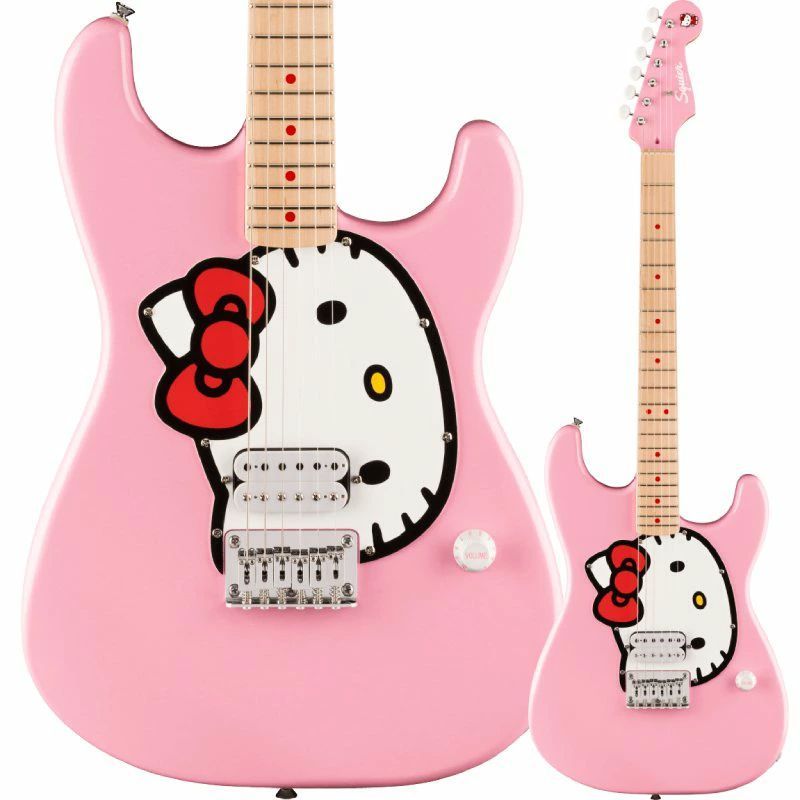 Squier by Fender Limited Edition Hello Kitty Pink