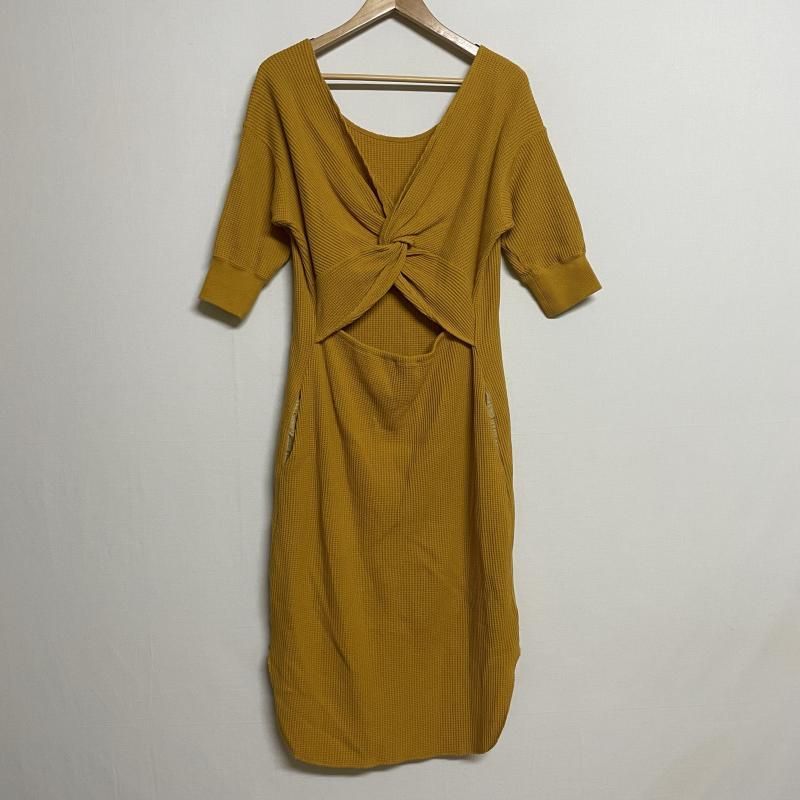 6 ROKU BEAUTY&YOUTH バックツイスト サーマルワンピース 8626-241  