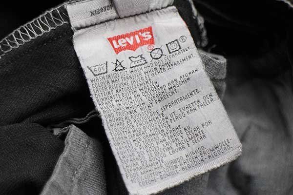 00s ポーランド製 Levi'sリーバイス 501 ブラック デニムパンツ 後染め 