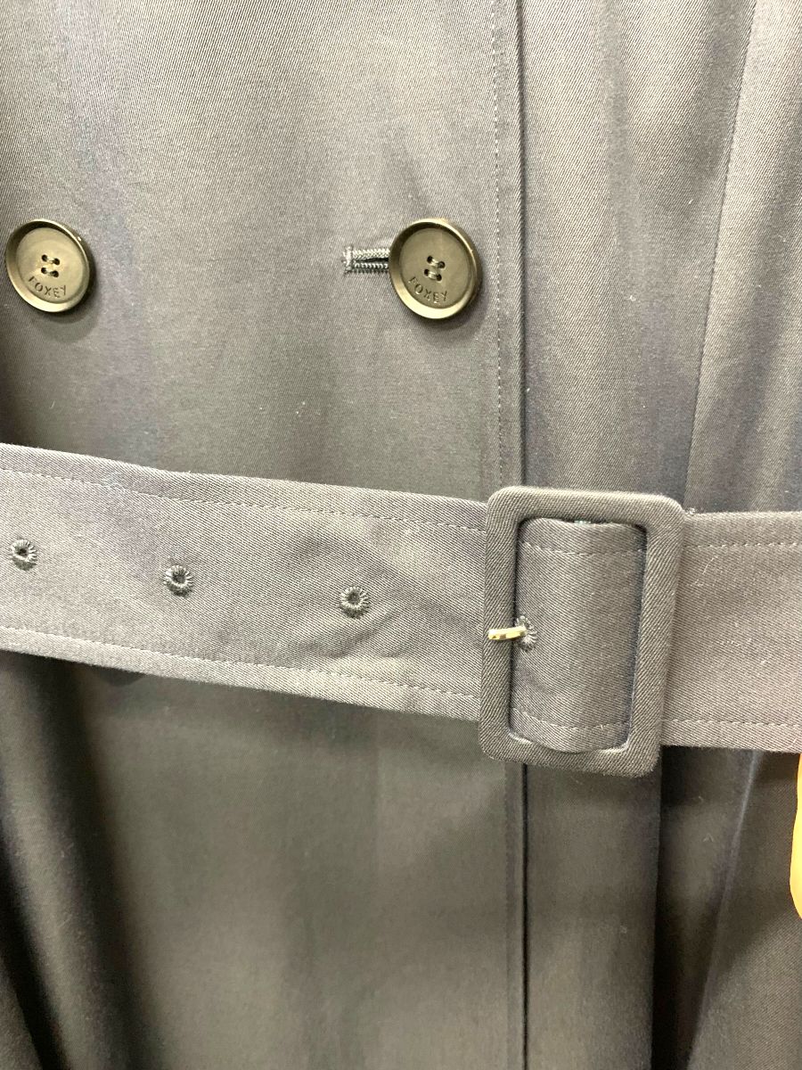 フォクシー COAT EVETTE イヴェット 43367 トレンチコート 38 ネイビー