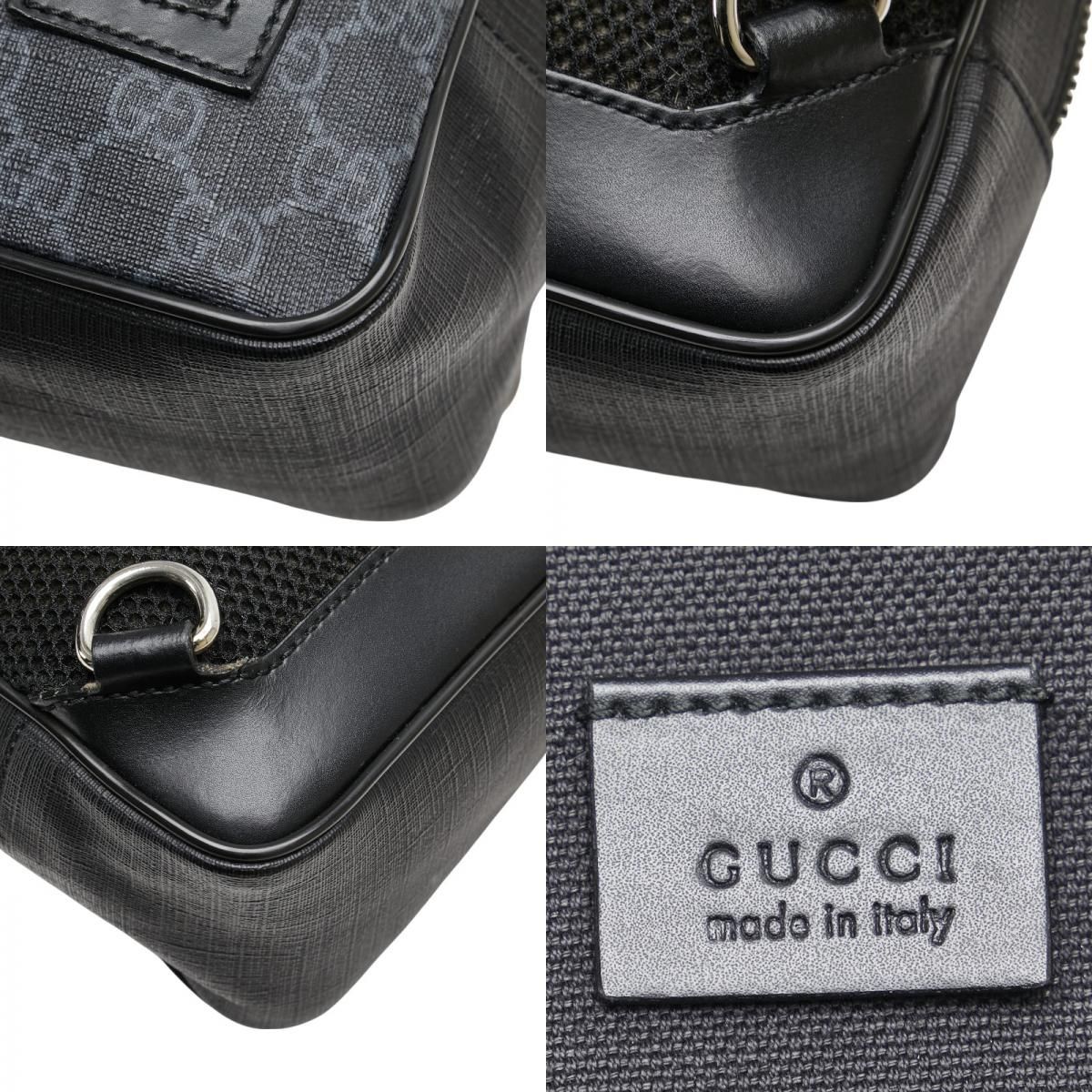 グッチ GGスプリーム ボディバッグ ベルトバッグ 478325 ブラック  