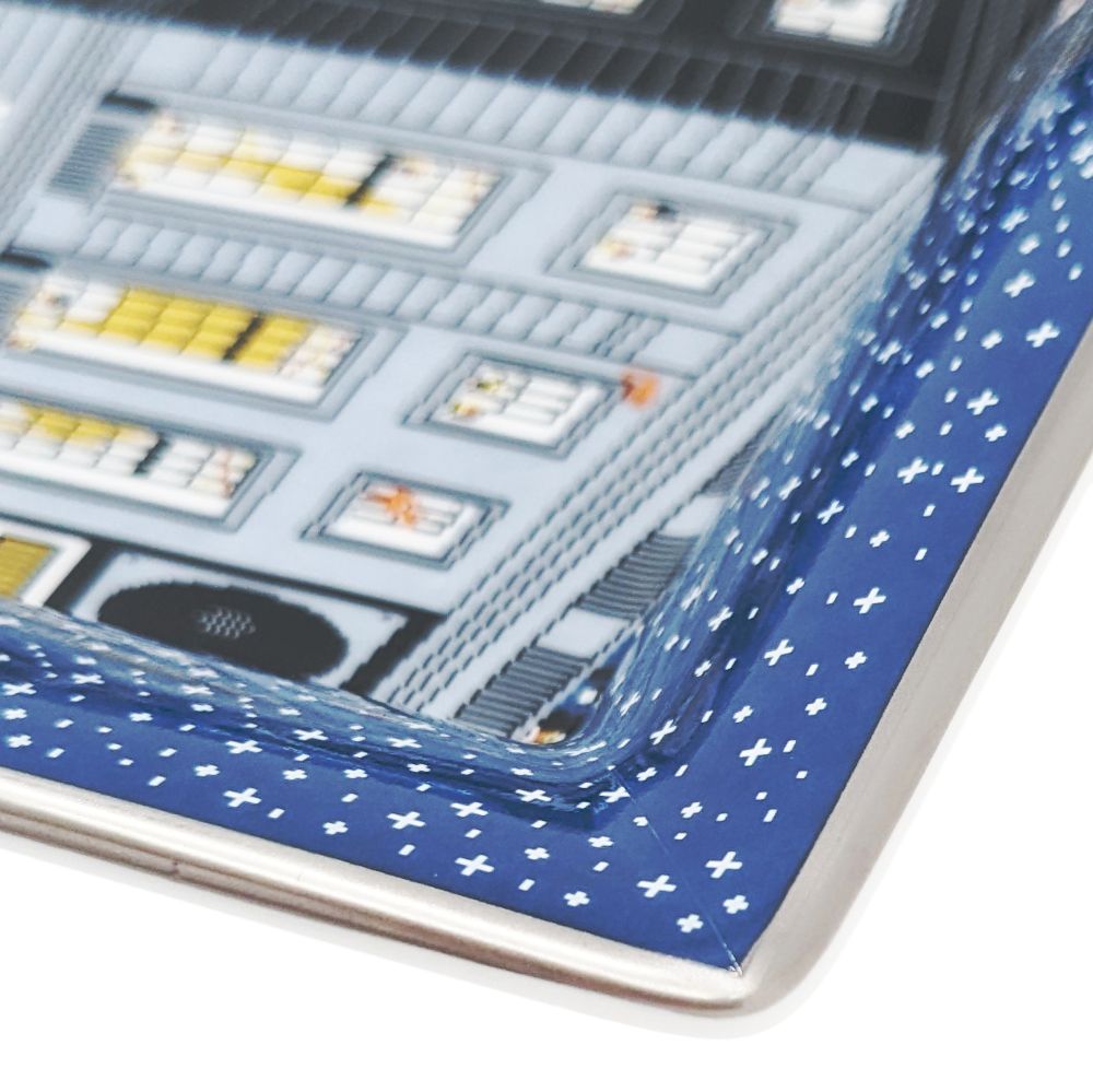 HERMES アッシュトレイ 灰皿 鳥 花 蝶 ブルー aq11766 エルメス 灰皿