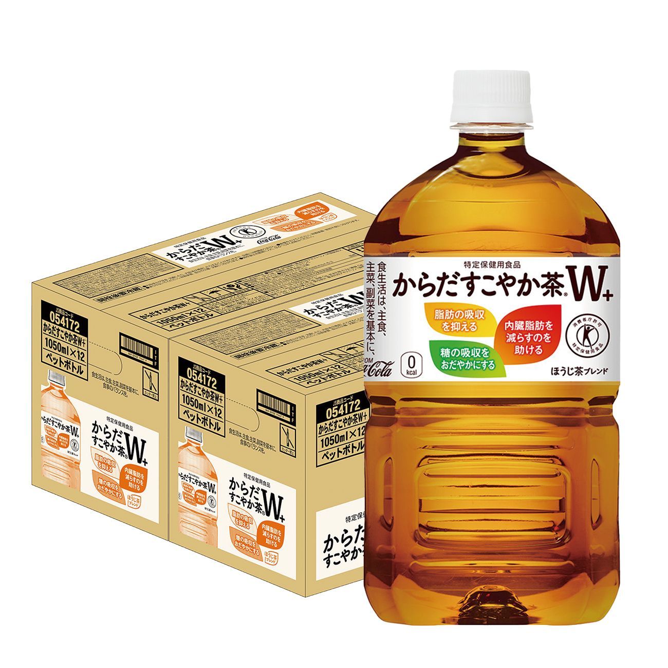 コカ コーラ からだすこやか茶W 1050ml×2ケース|24本