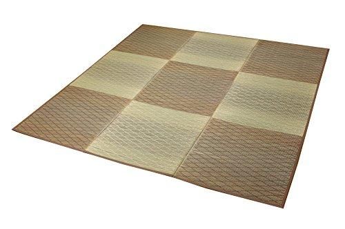 【新品・3営業日で発送】イケヒコ い草花ござカーペット 『FXダイヤ 裏貼CP』 ブラウン 約240×320cm（中材:ウレタン）