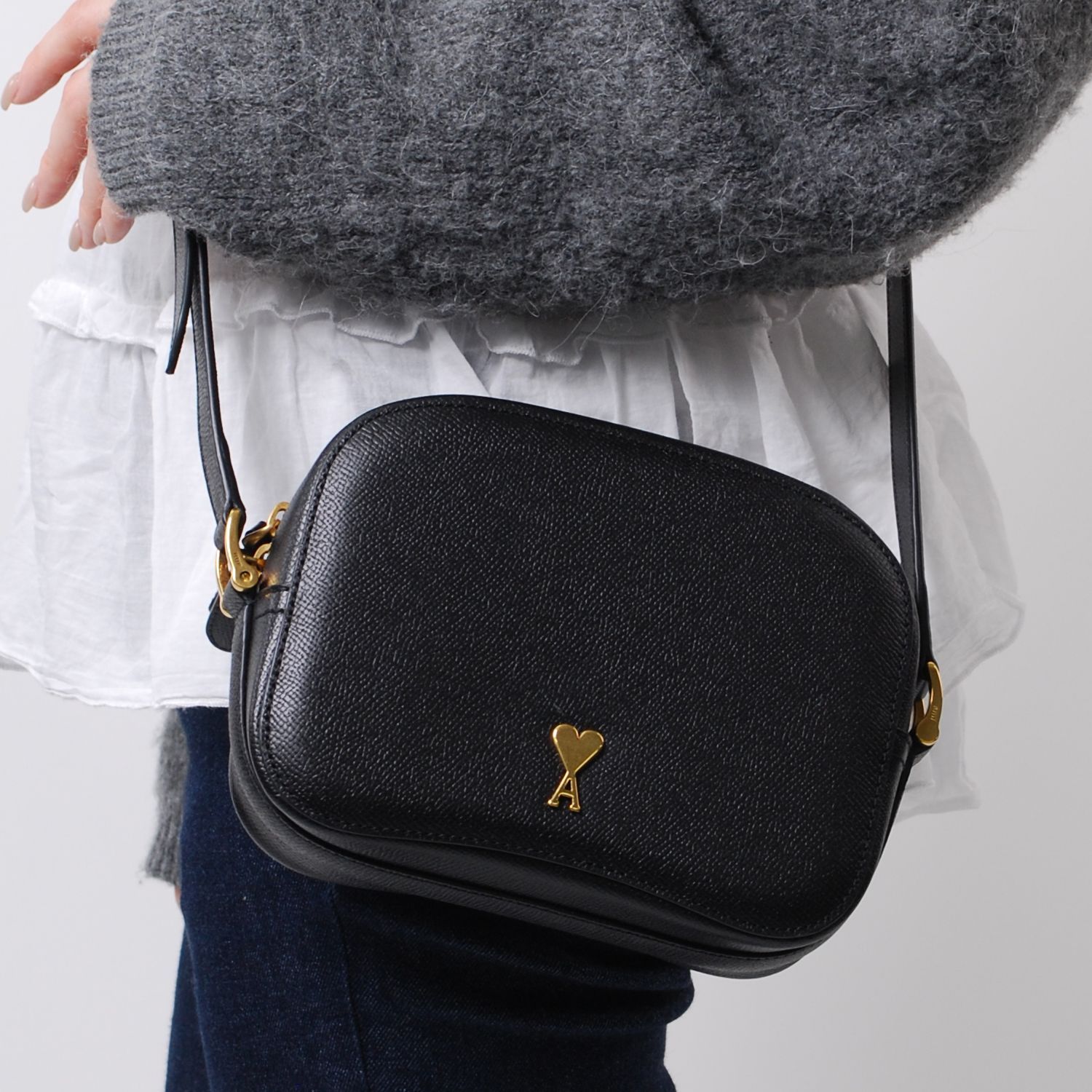 新品未使用】AMI PARIS アミパリス カメラバッグ ショルダーバッグ 