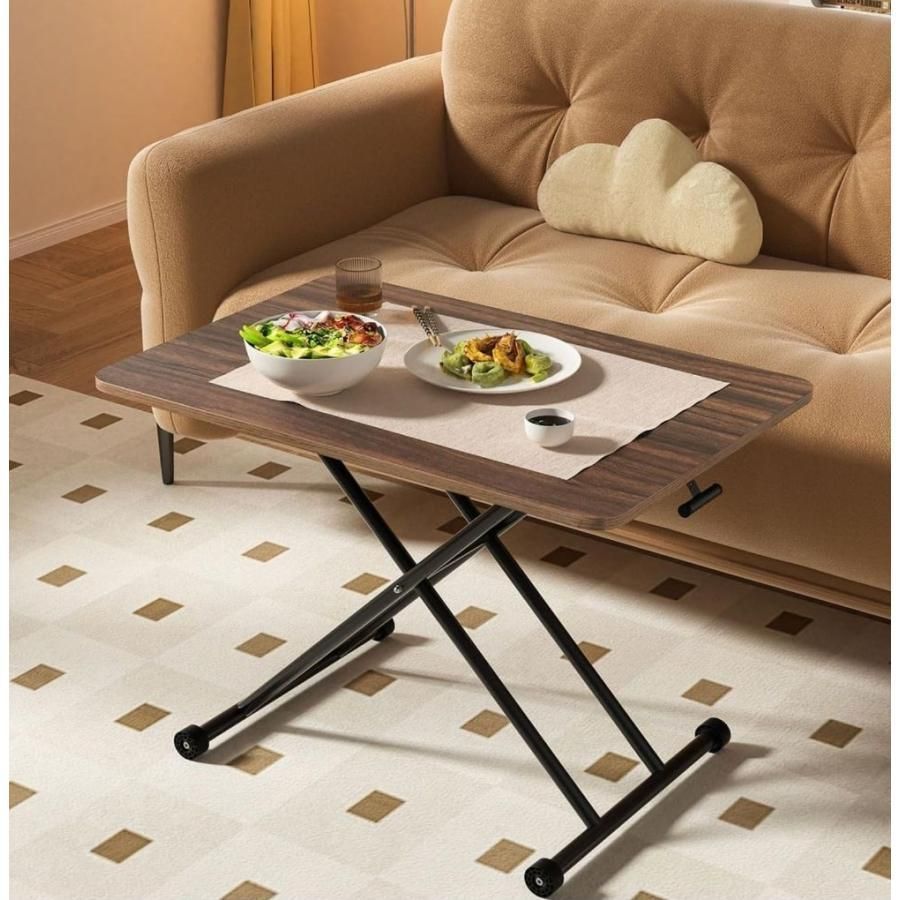 テーブル ガス圧昇降式テーブル ローテーブル キャスター付き 折りたたみ ガス圧昇降式テーブル キャスター付 折りたたみ ローテーブル 高さ無