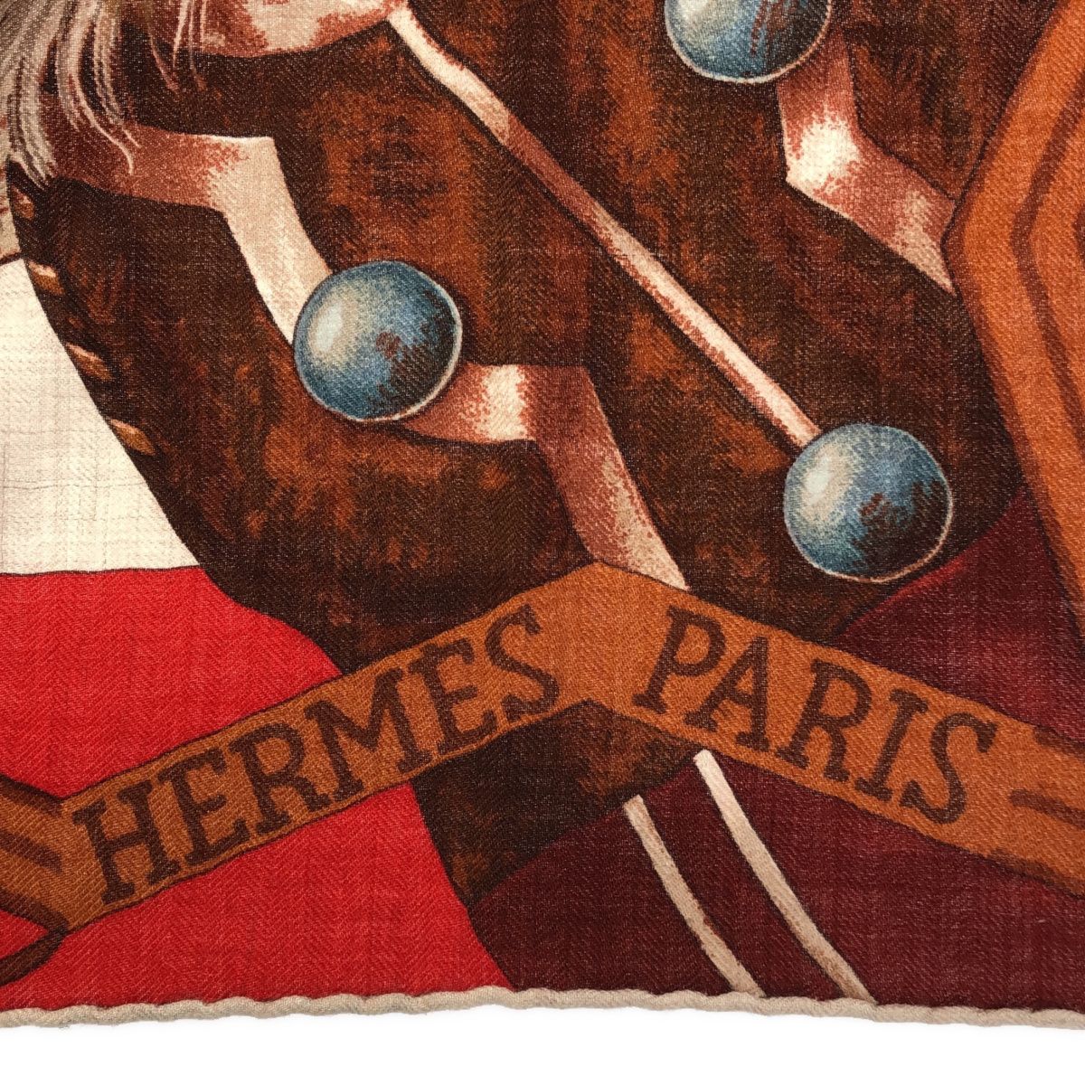 HERMES エルメス カレジュアン カレ140 アパッチ族の宇宙論 カシミアシルク カシシル ストール H15524 - メルカリ