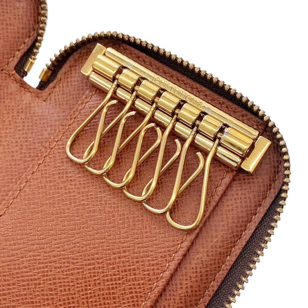 ◆SALE◆　■中古■　ルイヴィトン ポシェット6クレ 6連 ジッピー ラウンド 鍵 キーケース モノグラム  M62610 【185472】 ◇SALE◇ □中古□ ルイヴィトン ポシェット6クレ 6連 ジッピー