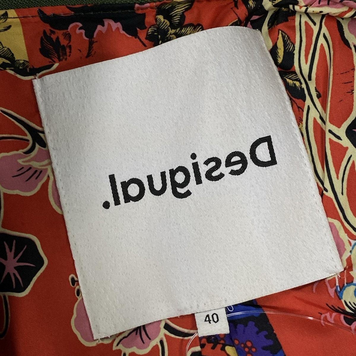 DESIGUAL - Desigual(デシグアル) ライダースジャケット サイズ40 XL レディース - カーキ 長袖/オールシーズン Desigual(デシグアル) ライダースジャケット サイズ40 XL