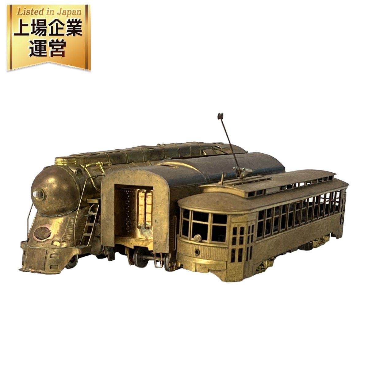 メーカー不明☆動作未確認・ジャンク☆O？OJゲージ?金属製 金色電気機関車レア メーカー不明☆動作未確認・ジャンク☆O？OJゲージ?金属製 金色