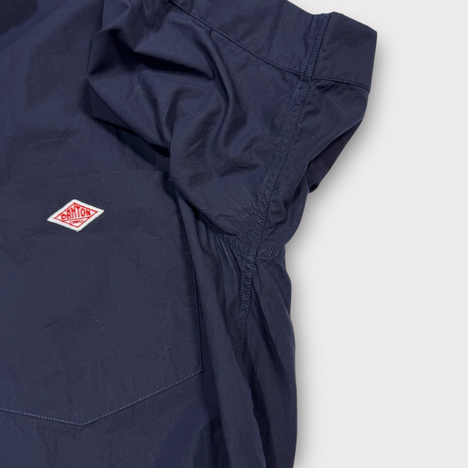 美品！DANTON ダントン BIGシルエットシャツ 半袖 ネイビー 36