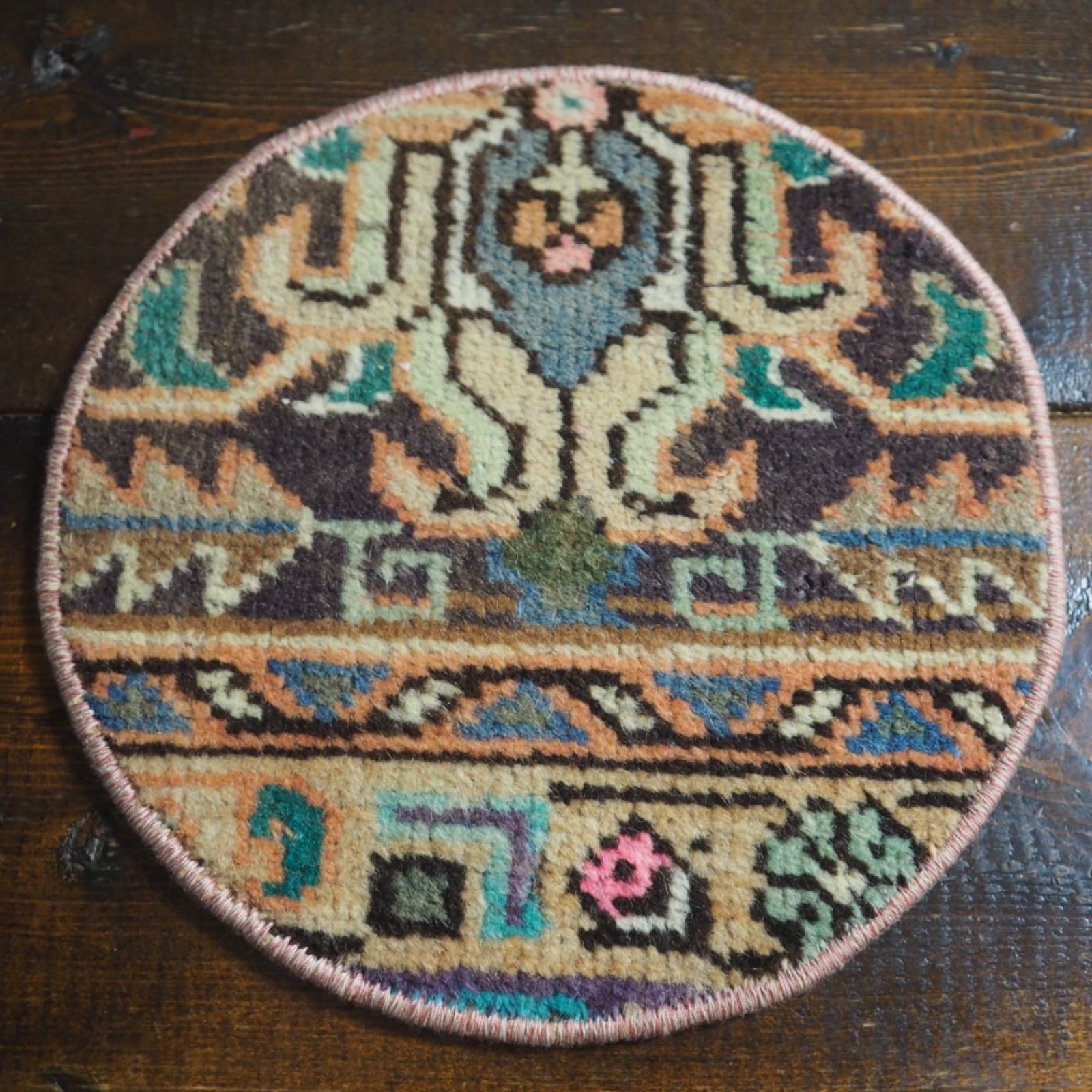 vintageturkishrug ヴィンテージトルコラグ プレイスマット ブラウン メルカリ