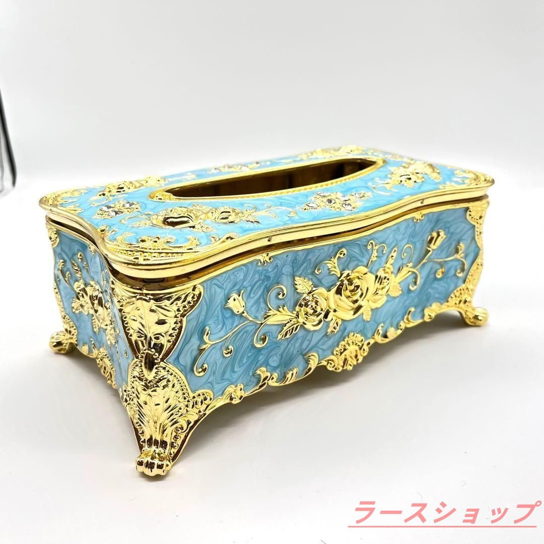 ヨーロッパ 高級 ティッシュボックス ティッシュケース ロココ調 北欧 