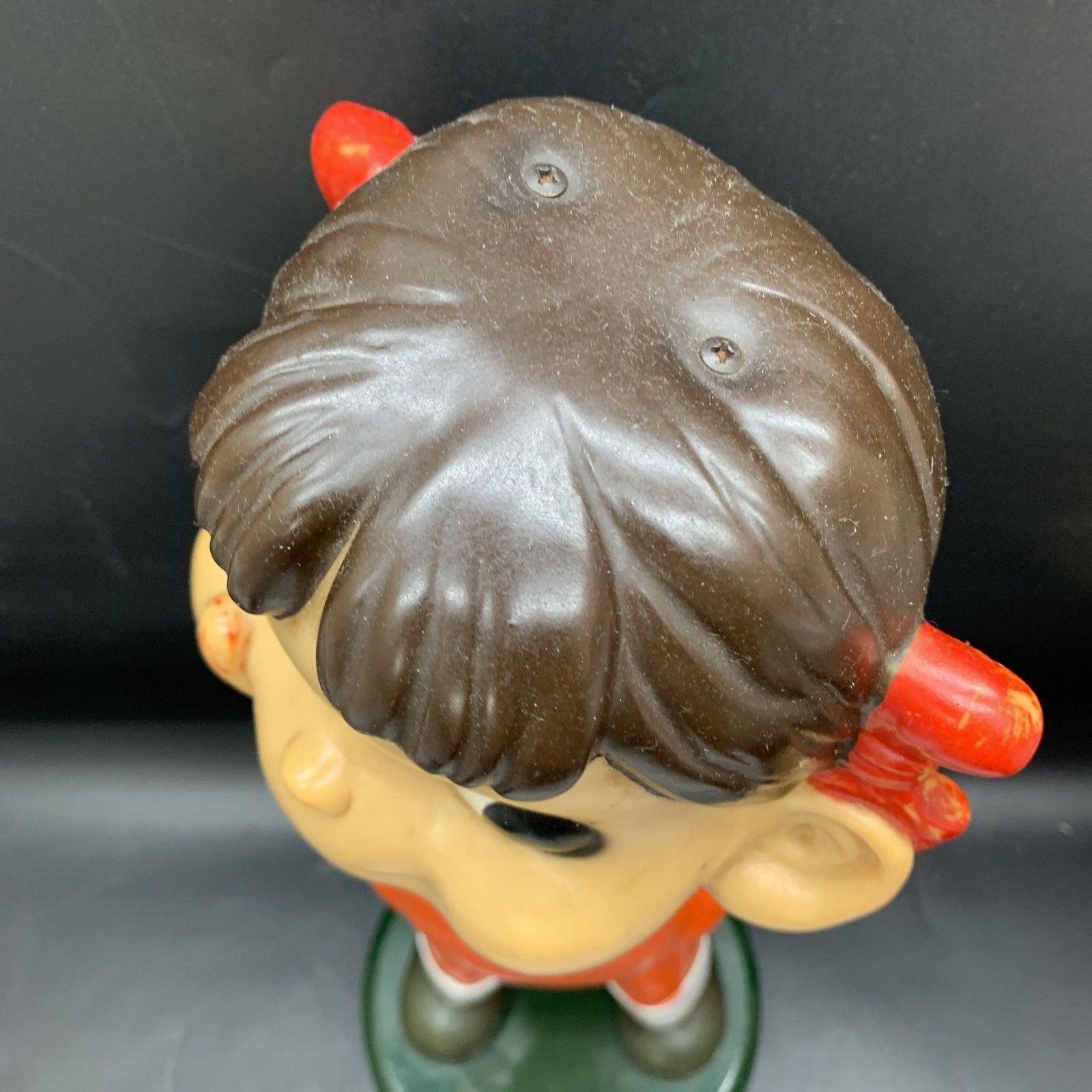 不二家 ペコちゃん 首ふり人形 昭和 レトロ ソフビ 当時物　FUJIYA M369 ペコちゃん 当時物 昭和レトロ ソフビ 全長約46㎝ 首振り