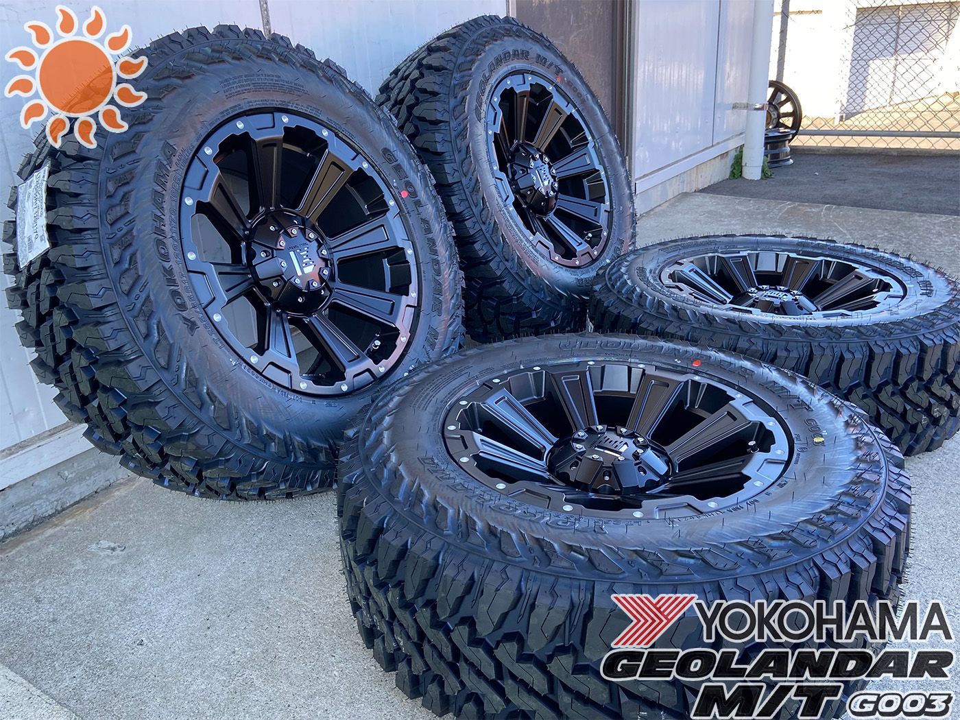 プラド ハイラックス サーフ FJ H3 LEXXEL DeathRock ヨコハマ ジオランダー MT G003 265/70R17 285/70R17 タイヤホイール17インチ